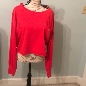 Free People Austin Shirt in Red size Med